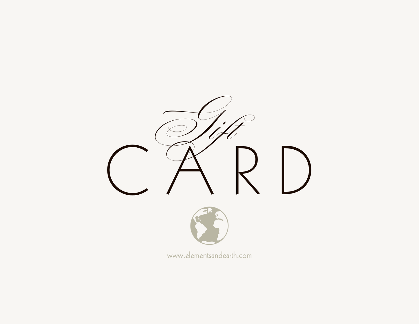 elements + earth gift card