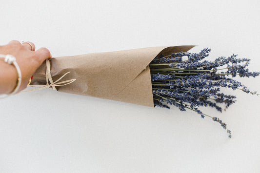 Lavender Beeswax Candle